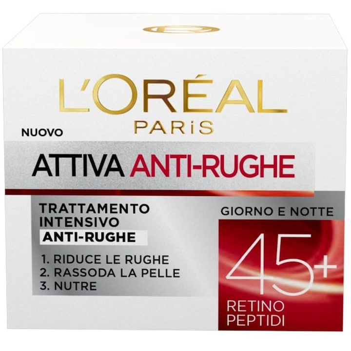 L'OREAL CREMA ATTIVA ANTI-RUGHE 45+